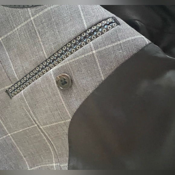 Men's Classic-Fit UltraFlex Stretch Plaid Suit, and Pants model as ref only - Picture 5 of 9